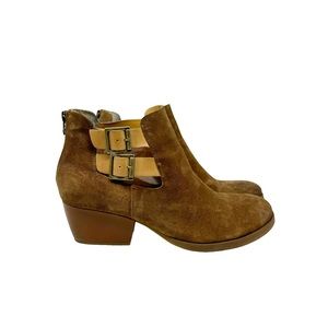 Korks Korkease Gabriela Distressed Suede Ankle Boots Size 9.5